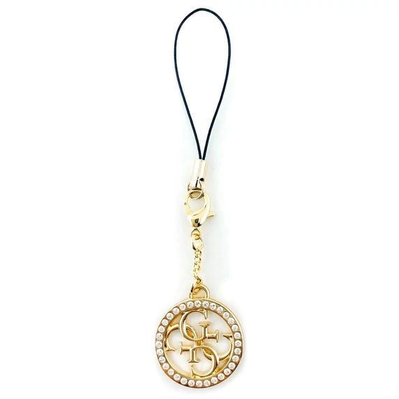 Guess Charm 4G Metal Logo csuklópánt kövekkel, arany