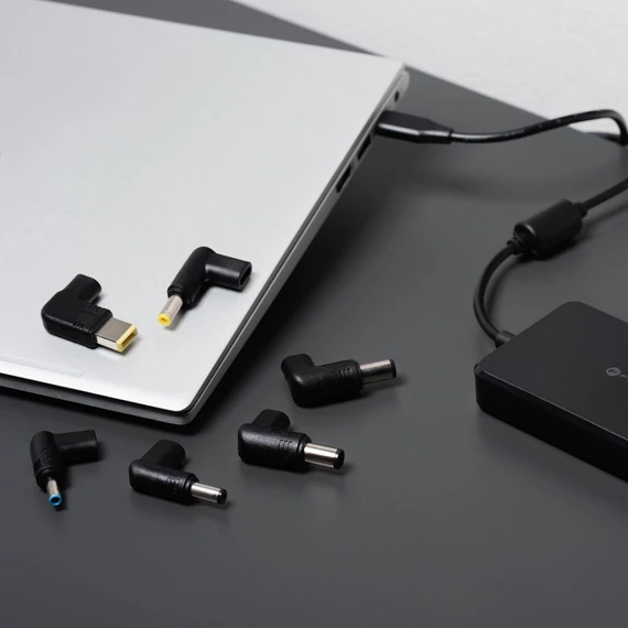Forcell F-Energy E856 univerzális laptop töltő, 65W, fekete