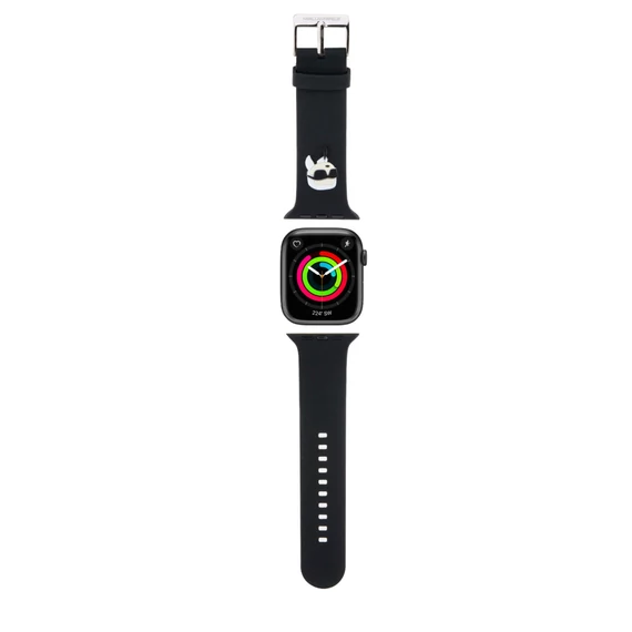 Karl Lagerfeld Karl Head NFT Apple Watch 42/44/45/46/49 szíj, fekete