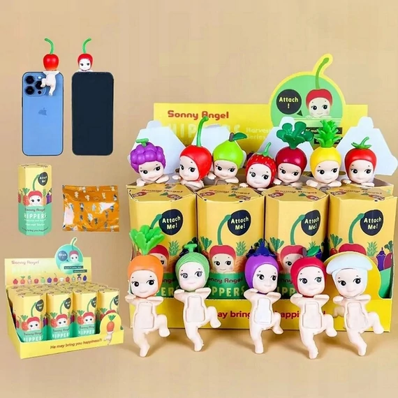 Mini Angyal baba meglepetés figura, Hipper, gyűjthető, telefondísz, zsákbamacska, színes