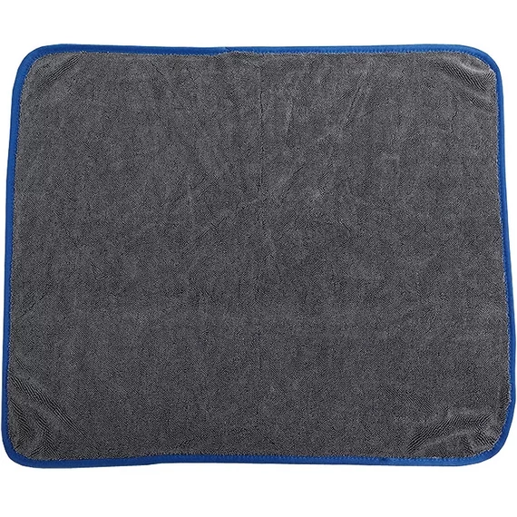 Wooze Car Towel Egyoldalas mikroszálas autó tisztító, szárító törölköző, 60 x 90 cm, 700 g / nm, szürke/kék