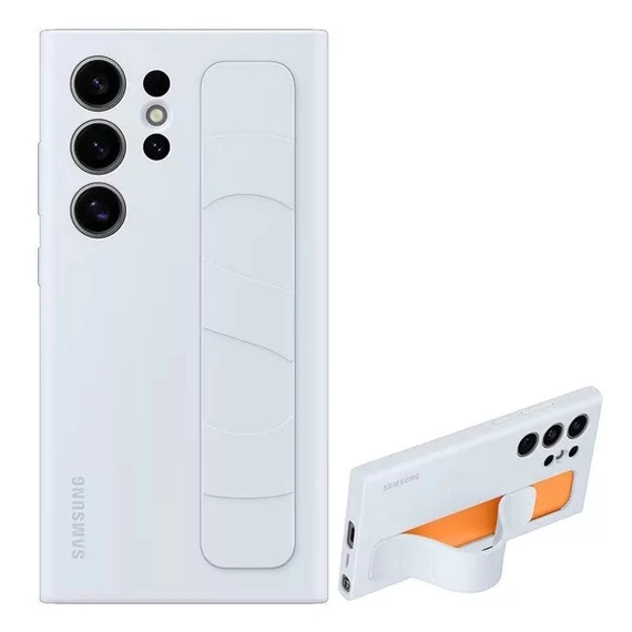 Samsung Galaxy S24 Ultra Stand Grip gyári tok, Világos kék