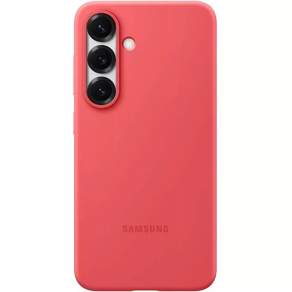 Samsung Galaxy S25+ Silicone Cover, gyári szilikon tok, piros (Új, Csomagolássérült)