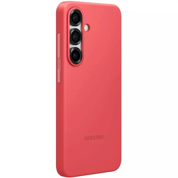 Samsung Galaxy S25+ Silicone Cover, gyári szilikon tok, piros (Új, Csomagolássérült)