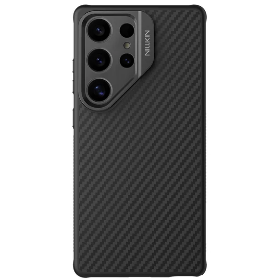 Nillkin CarboProp Aramid Samsung Galaxy S25 Ultra mágneses műanyag hátlap tok, fekete