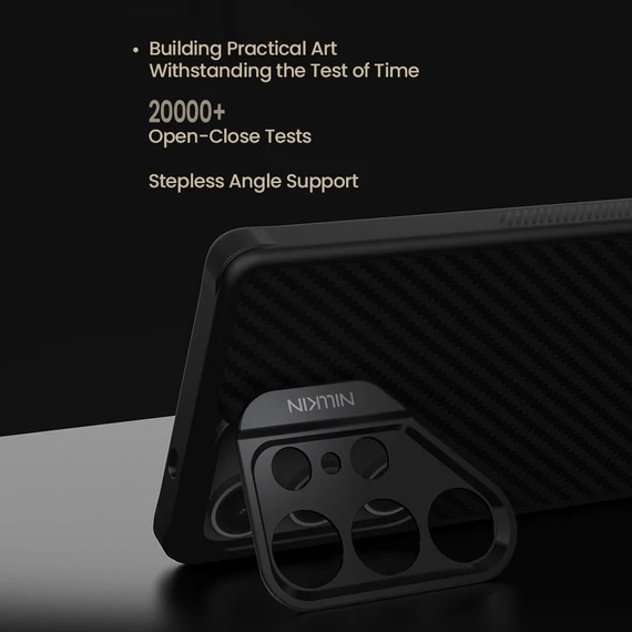 Nillkin CarboProp Aramid Samsung Galaxy S25 Ultra mágneses műanyag hátlap tok, fekete