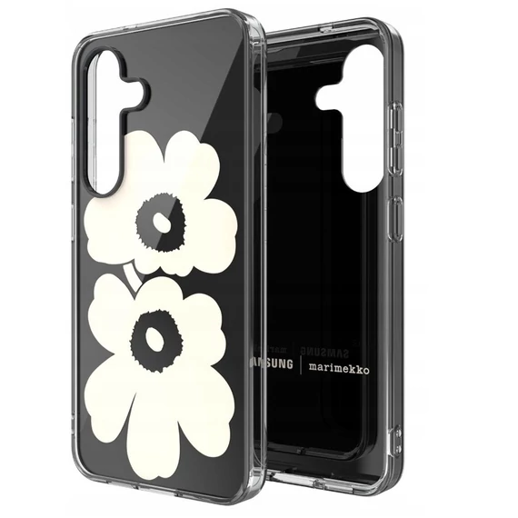 Samsung X Marimekko Dual Layer Galaxy S25 gyári tok, fekete-bézs