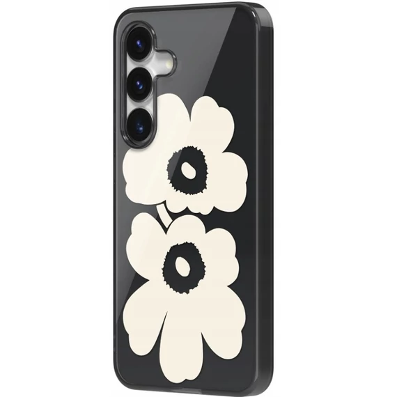 Samsung X Marimekko Dual Layer Galaxy S25 gyári tok, fekete-bézs