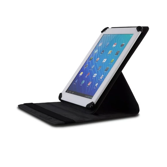 Univerzális 10 colos forgatható tablet tok, fekete