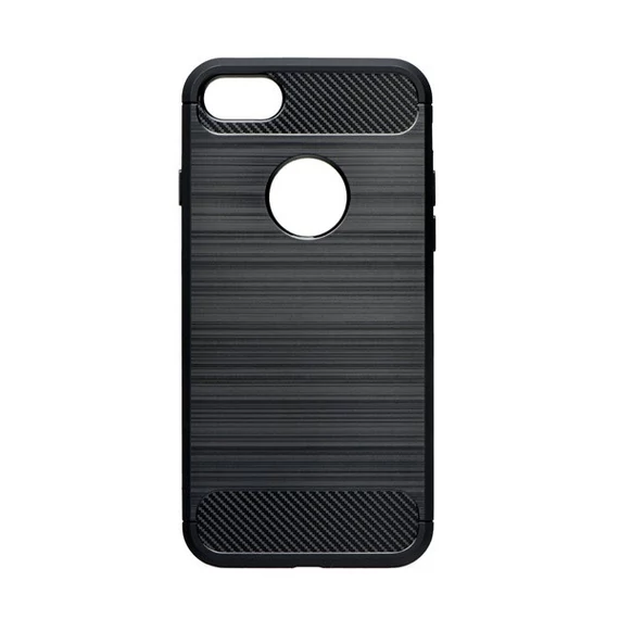 Forcell Carbon hátlap tok Apple iPhone 7/8/SE2020/SE2022, fekete