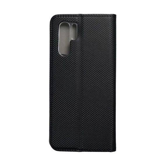 Magnet Huawei P30 Pro  mágneses flip tok, fekete