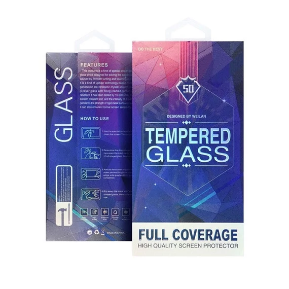 Samsung G975 Galaxy S10+, 5D Full glue hajlított tempered glass kijelzővédő üvegfólia
