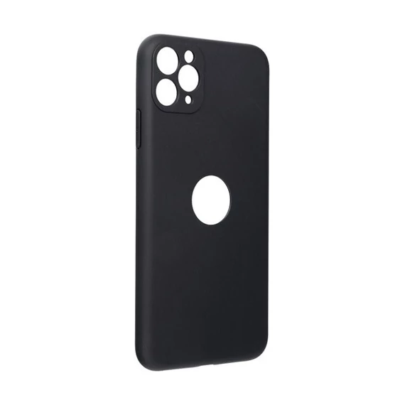 Forcell Soft szilikon hátlap tok Apple iPhone 11 Pro Max, fekete