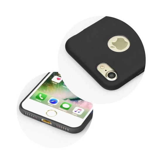 Forcell Soft szilikon hátlap tok Apple iPhone 11 Pro Max, fekete