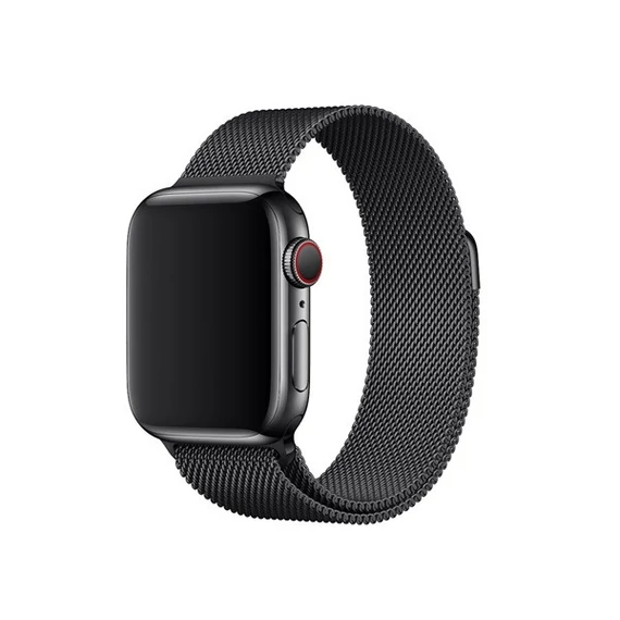Apple Watch 38/40mm Rozsdamentes acél milánói szíj, asztrofekete