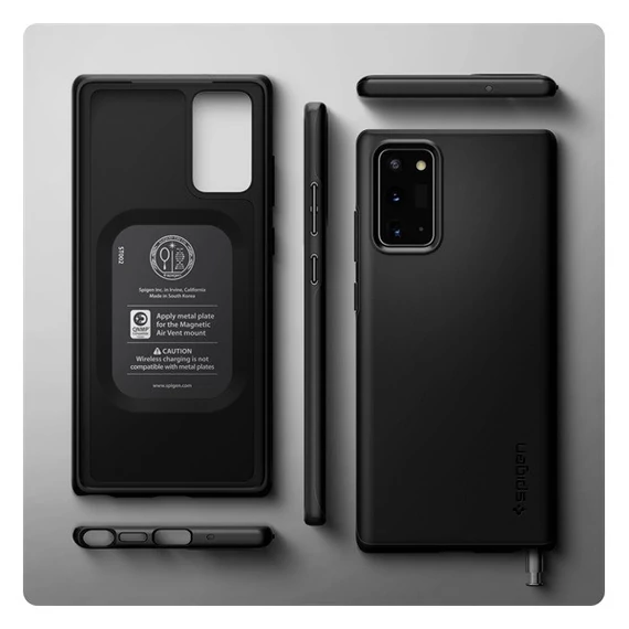 Spigen Thin Fit Samsung Galaxy Note 20 tok, Black, fekete