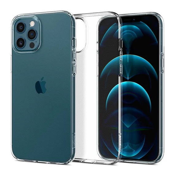 Spigen Liquid Crystal Apple iPhone 12/12 Pro tok, Crystal Clear, átlátszó