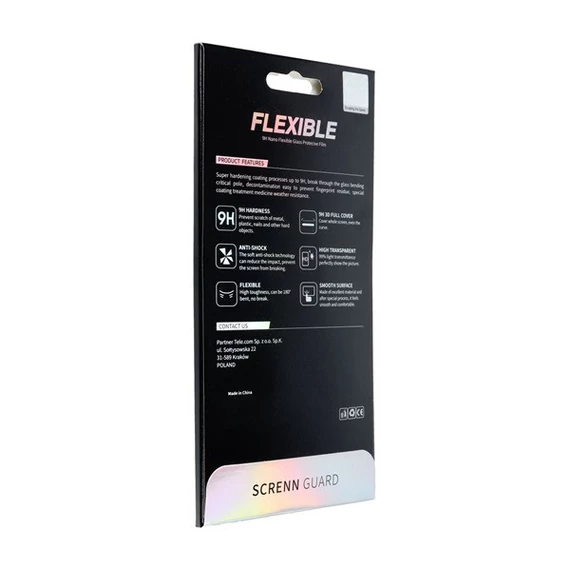 Apple iPhone 12 mini, 5D Full Glue Nano teljes kijelzős üvegfólia, fekete
