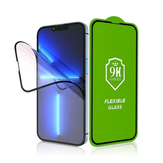 Apple iPhone 12 Pro Max, 5D Full Glue Nano teljes kijelzős üvegfólia, fekete