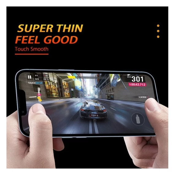 Apple iPhone 12 Pro Max, 5D Full Glue Nano teljes kijelzős üvegfólia, fekete