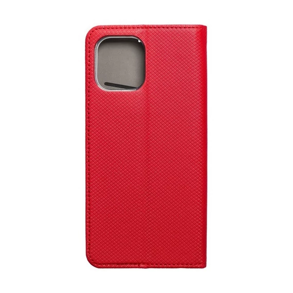 Magnet Apple iPhone 12 Pro Max mágneses flip tok, piros