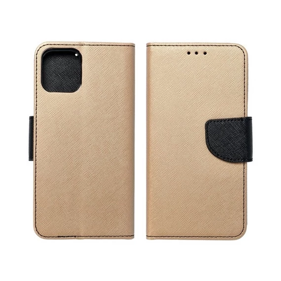 Fancy Apple iPhone 12 mini flip tok, fekete-arany
