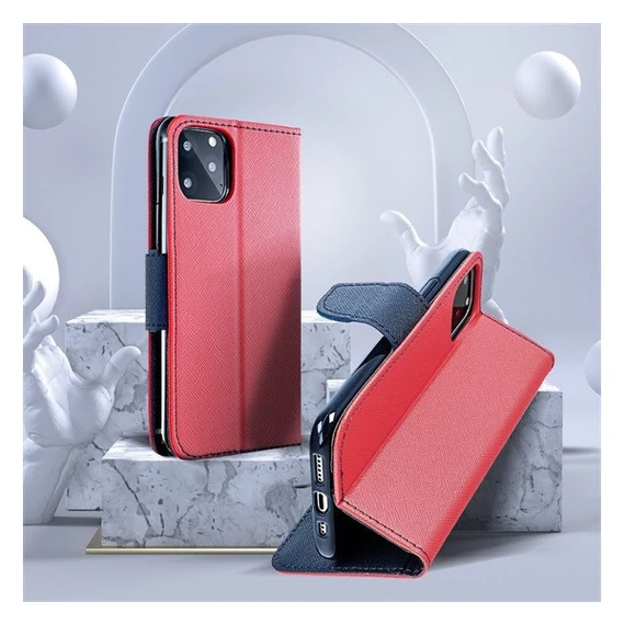 Fancy Samsung A326 Galaxy A32 5G flip tok, piros-kék