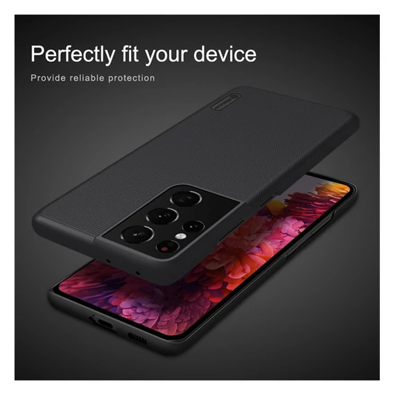 Nillkin Super Frosted Samsung G998 Galaxy S21 Ultra műanyag tok, fekete