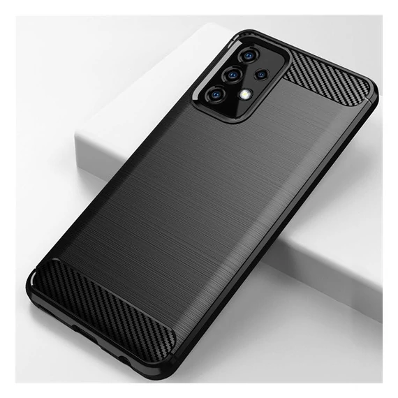 Forcell Carbon hátlap tok Samsung A526 Galaxy A52/A52s, fekete