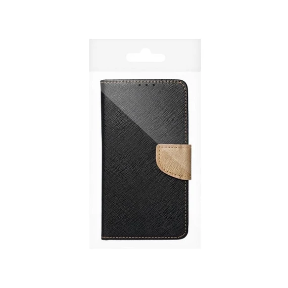 Fancy Samsung Galaxy A22 LTE flip tok, fekete-arany