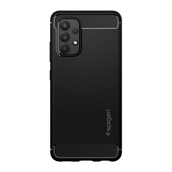 Spigen Rugged Armor Samsung Galaxy A32 5G tok, Matte Black, fekete