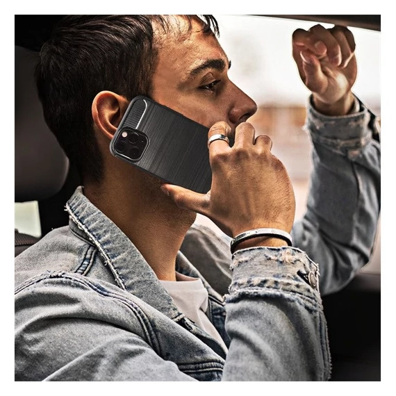 Forcell Carbon hátlap tok Samsung Galaxy A32 LTE, fekete