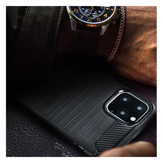 Forcell Carbon hátlap tok Samsung Galaxy A32 LTE, fekete
