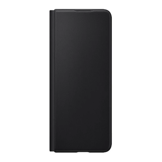 Samsung Galaxy Z Fold3 5G Leather Flip Cover, gyári bőr flip tok, fekete, EF-FF926
