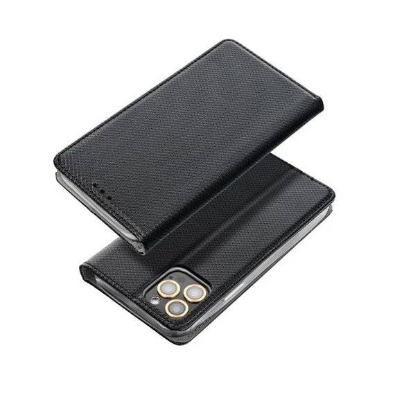 Magnet Apple iPhone 13 Pro Max mágneses flip tok, fekete