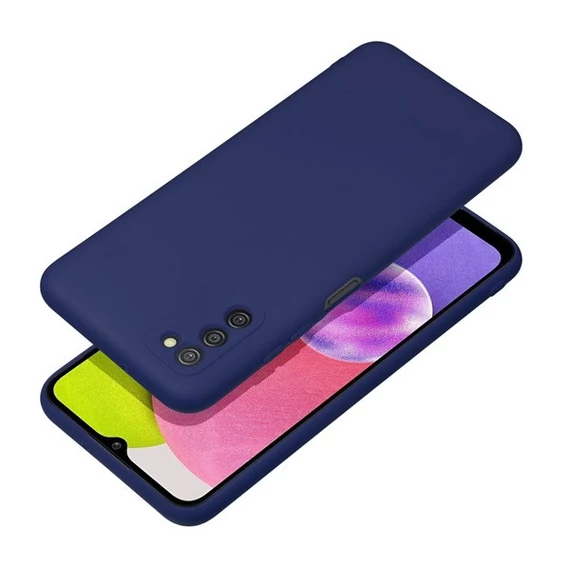 Forcell Soft Samsung Galaxy A03s szilikon tok, sötét kék