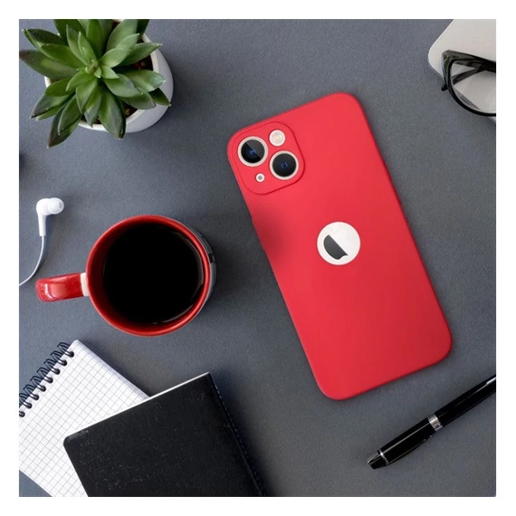 Forcell Soft Apple iPhone 13 Pro Max szilikon tok, piros
