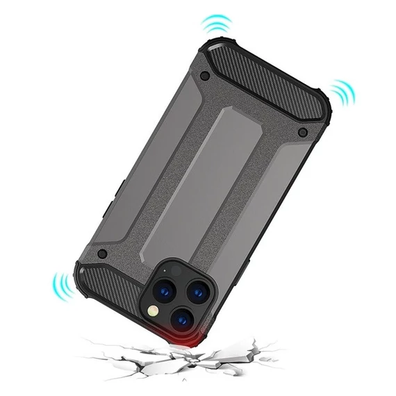 Forcell Armor hátlap tok, Apple iPhone 13 Pro, fekete