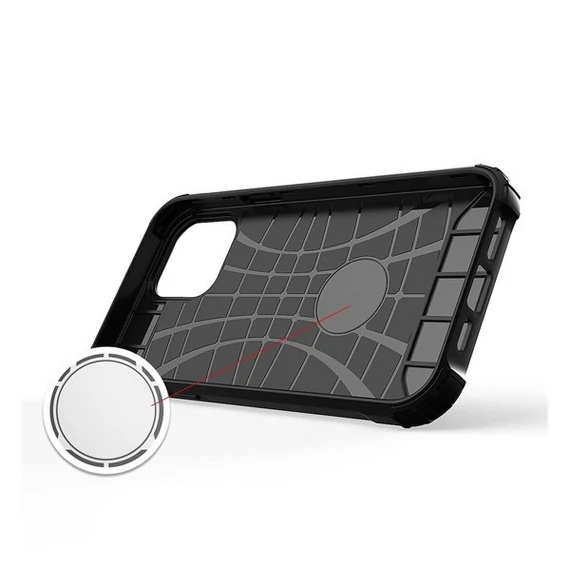 Forcell Armor hátlap tok, Apple iPhone 13 Pro, fekete