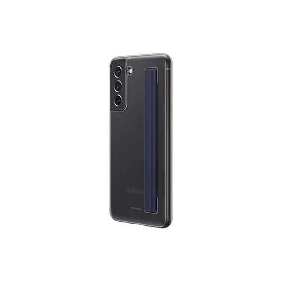 Samsung Galaxy S21 FE Clear Strap Cover, gyári tok, szürke, EF-XG990CB