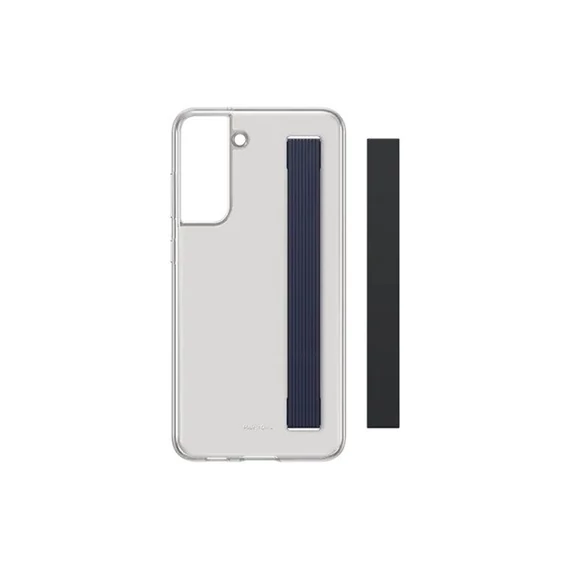 Samsung Galaxy S21 FE Clear Strap Cover, gyári tok, szürke, EF-XG990CB