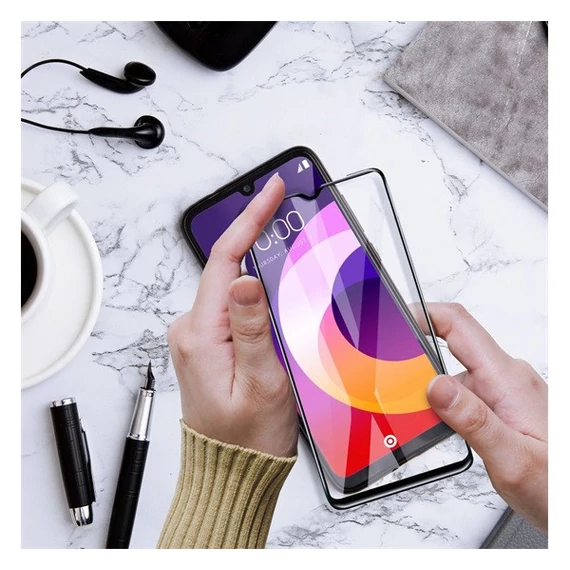 Apple iPhone 11 Pro Max/XS Max Full Glue Ceramic hajlított tempered glass kijelzővédő üvegfólia, fekete