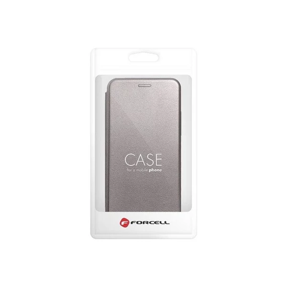 Forcell Elegance oldalra nyíló hátlap tok Samsung Galaxy S22+, szürke