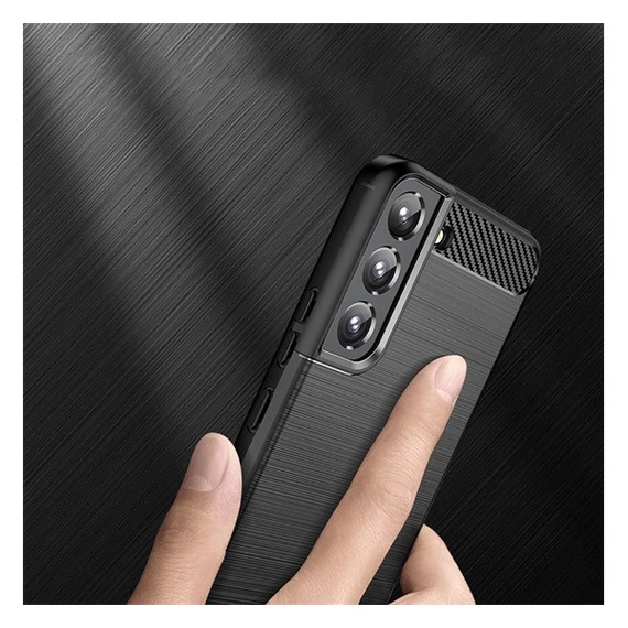 Forcell Carbon hátlap tok Samsung Galaxy S22+, fekete