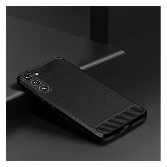 Forcell Carbon hátlap tok Samsung Galaxy S22+, fekete