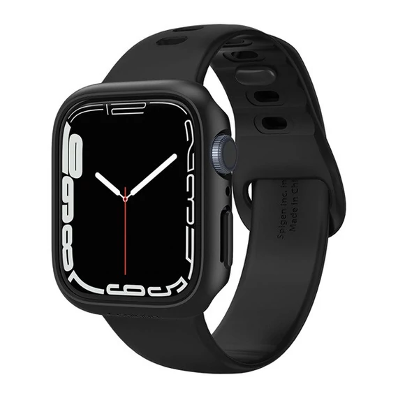 Spigen Thin Fit Apple Watch S8/S7 45mm Black, fekete tok