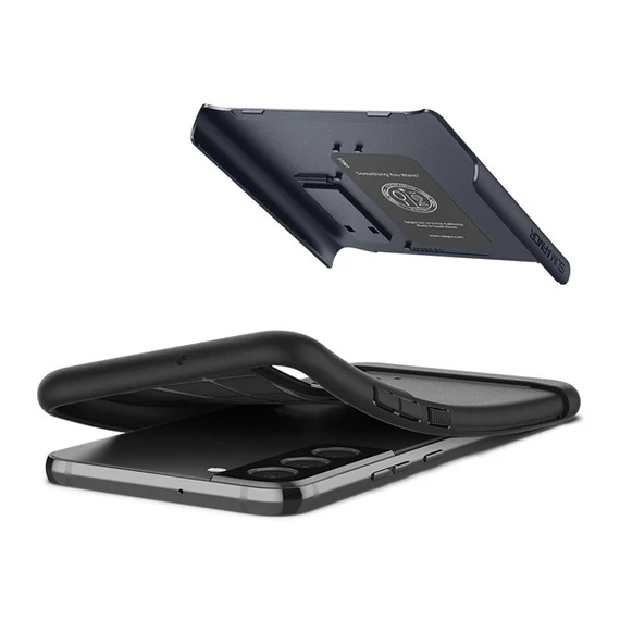 Spigen Slim Armor Samsung Galaxy S22+ tok, Metal Slate, sötétkék