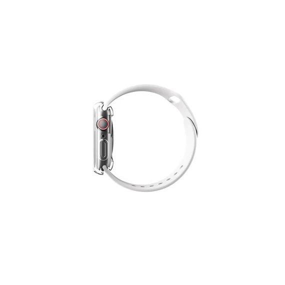 Uniq Garde Hybrid Apple Watch 41mm tok, tempered kijelző fóliával, átlátszó