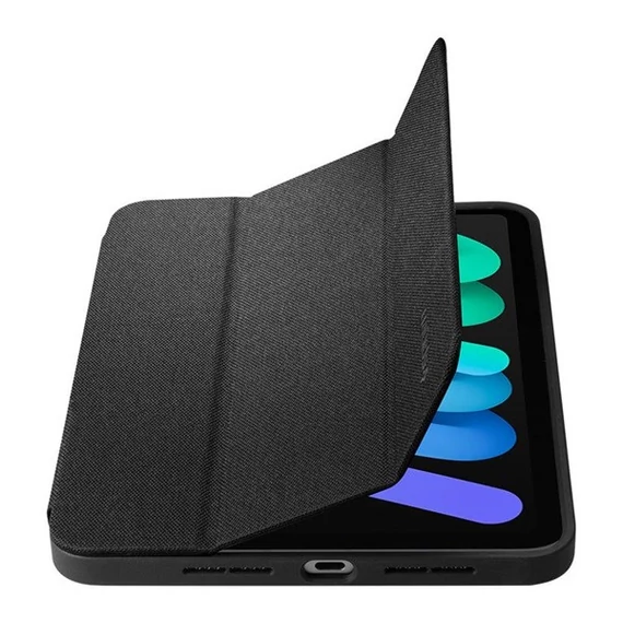 Spigen Urban Fit Apple iPad mini 6 (2021) oldalra nyíló tok, fekete