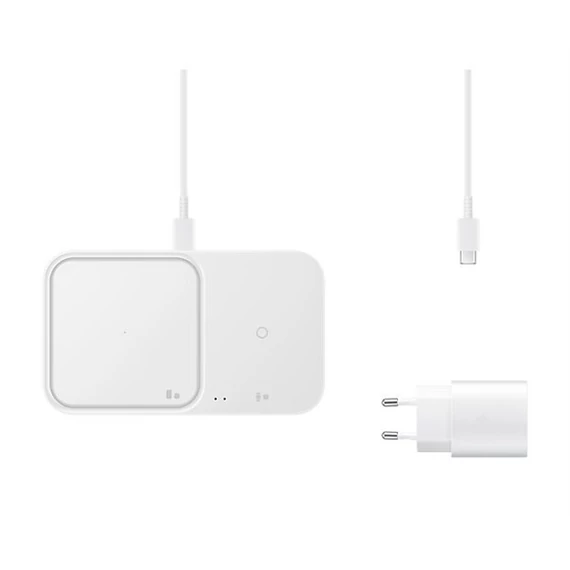 Samsung EP-P5400 Duo vezeték nélküli wireless gyorstöltő állomás, 15W, fehér